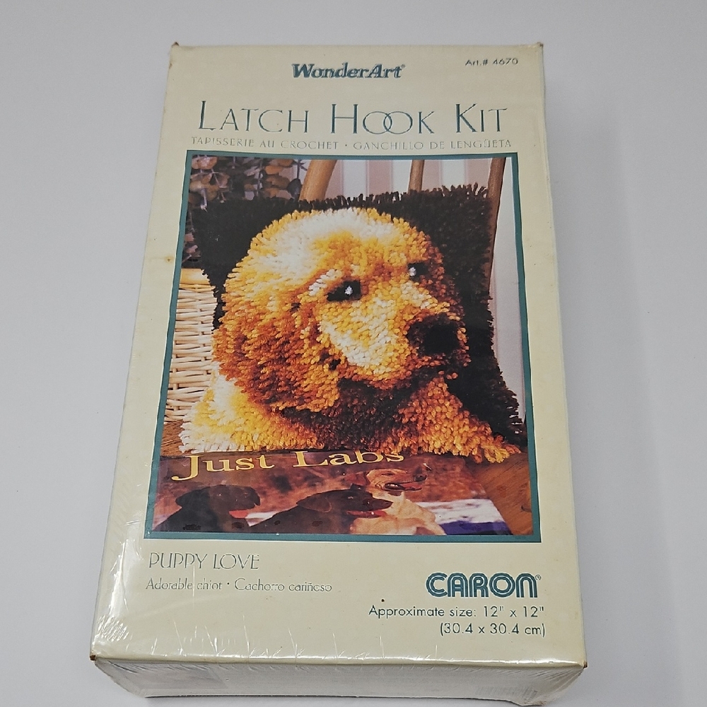 WonderArt Puppy Love Latch Hook Kit